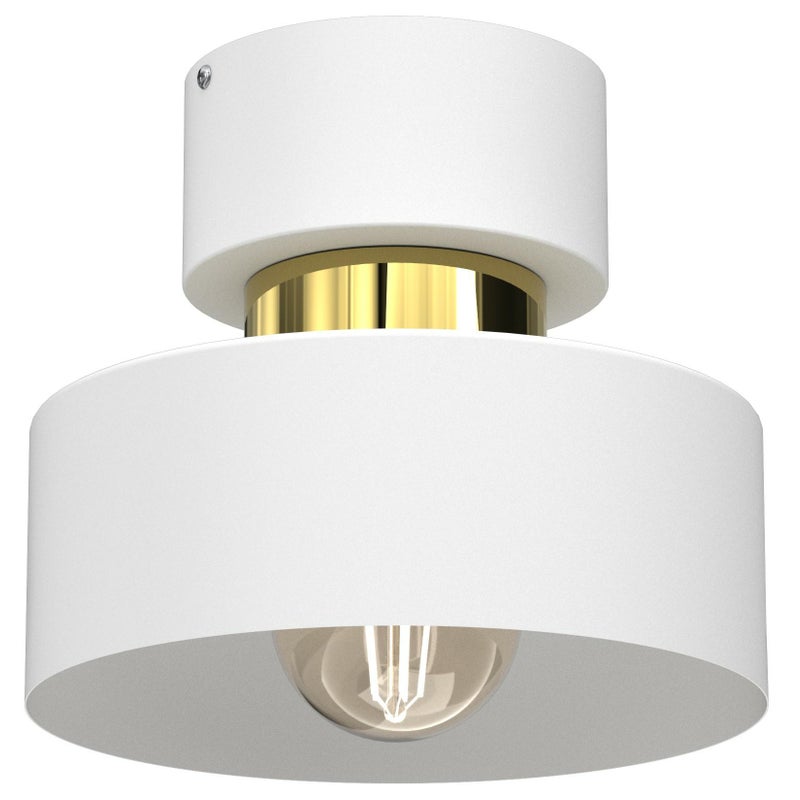 Lampa wisząca Marti biały mat-złoty połysk 1xE27x15W metal wym:18x20,5x20,5cm IP20 Luminex
