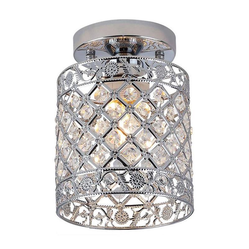 Nowoczesna, miniaturowa, wpuszczana lampa kryształowa w suficie, kryształowy żyrandol, idealna lampa sufitowa do przedpokoju, baru, kuchni, jadalni, s