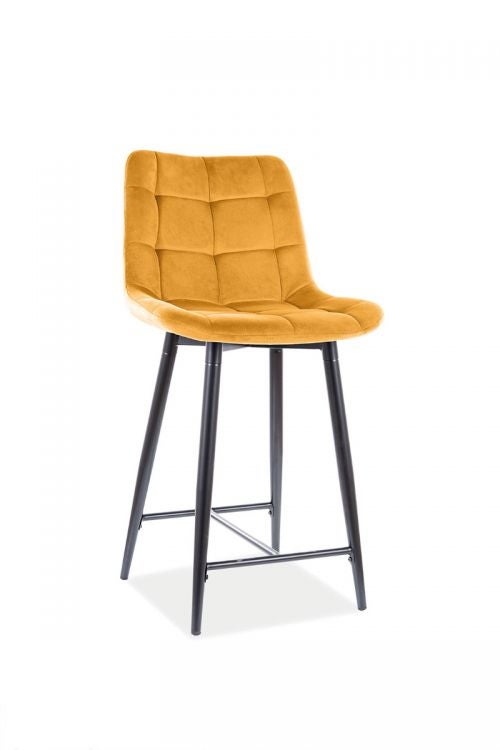 Hoker niski CHIC H-2 VELVET curry kuchenny