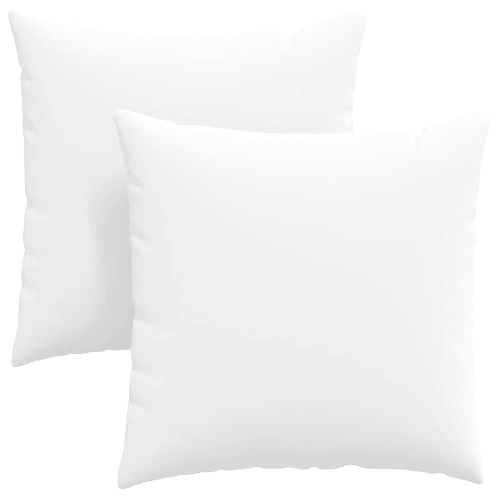 Poduszki na sofę 2 pcs Biały 60 x 60 cm tkanina