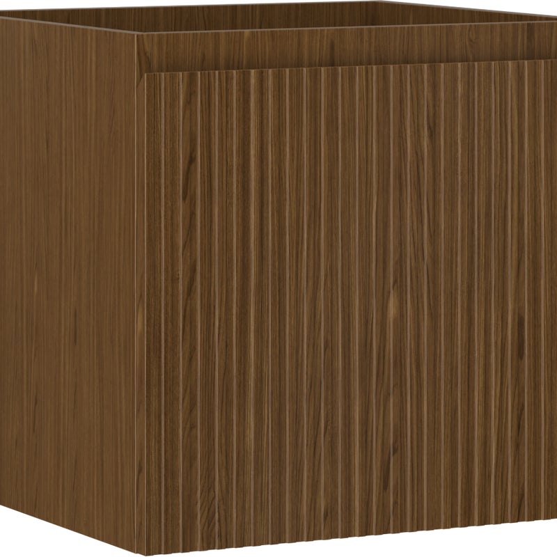 Mexen Rivel szafka łazienkowa podumywalkowa 50 cm, 1 szuflada, ryflowana , orzech - 91A20-05047-1-BF86