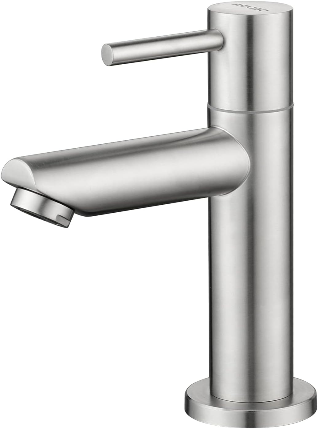 Chromowany kran do zimnej wody z elastycznym przyłączem, bateria umywalkowa mieszaczowa do łazienki z wylewką o wysokości 175 mm do WC, łazienki