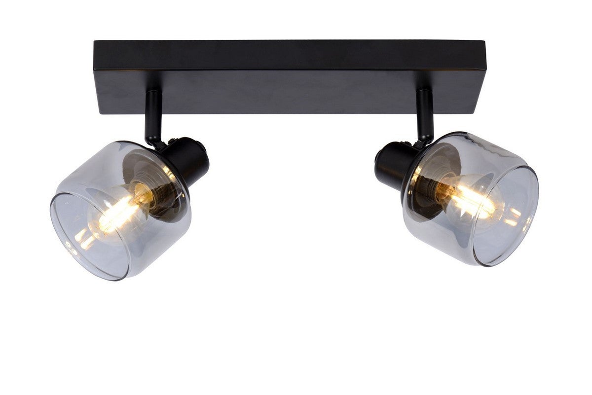Spot BJORN czarno-szara 2 x E14 x 40W wym:15x30x15cm Lucide