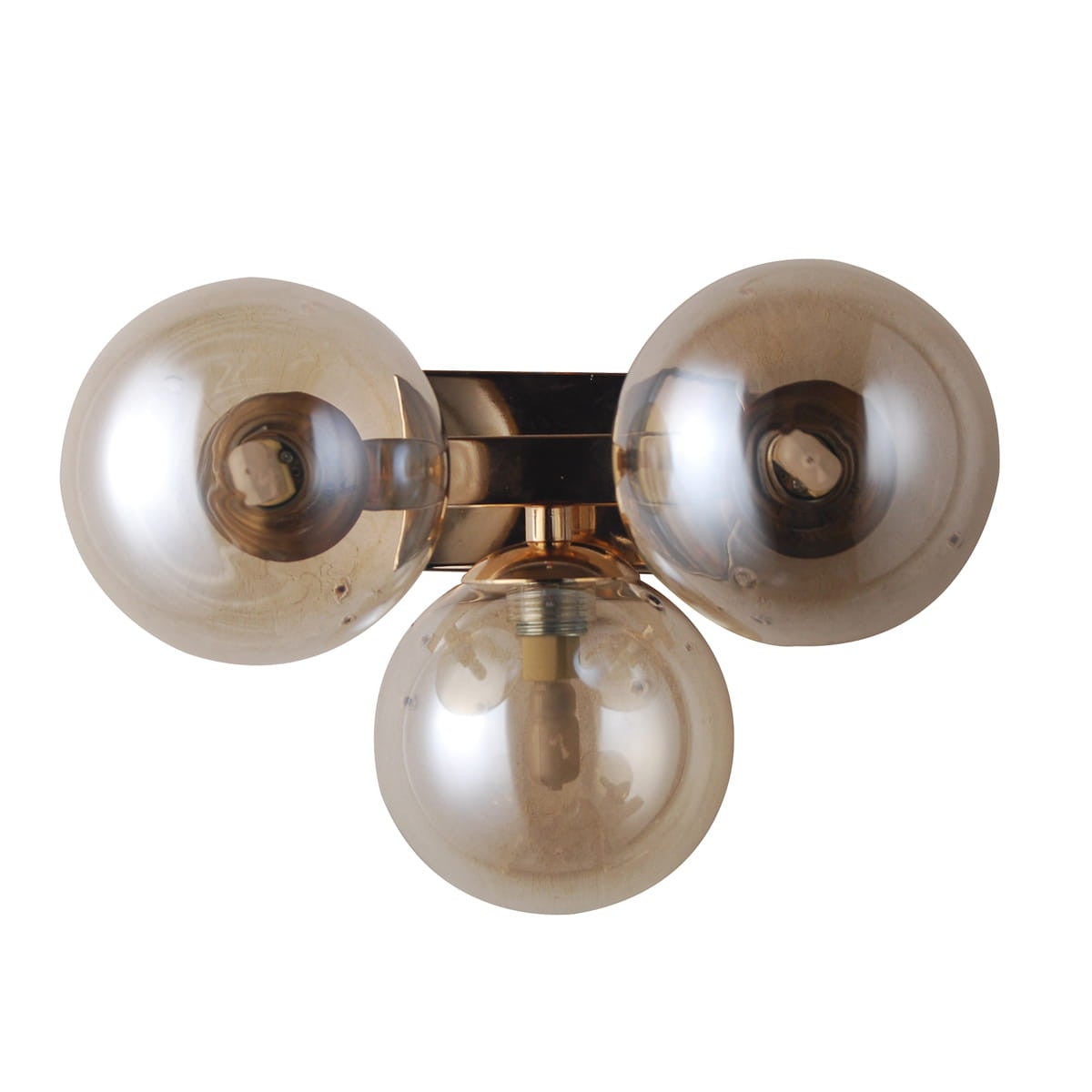 Kinkiet ścienny Marbelio mosiądz-złoty 3xG9x28W styl nowoczesny wym: 19 x 24 x 22 cm szkło IP20 Italux