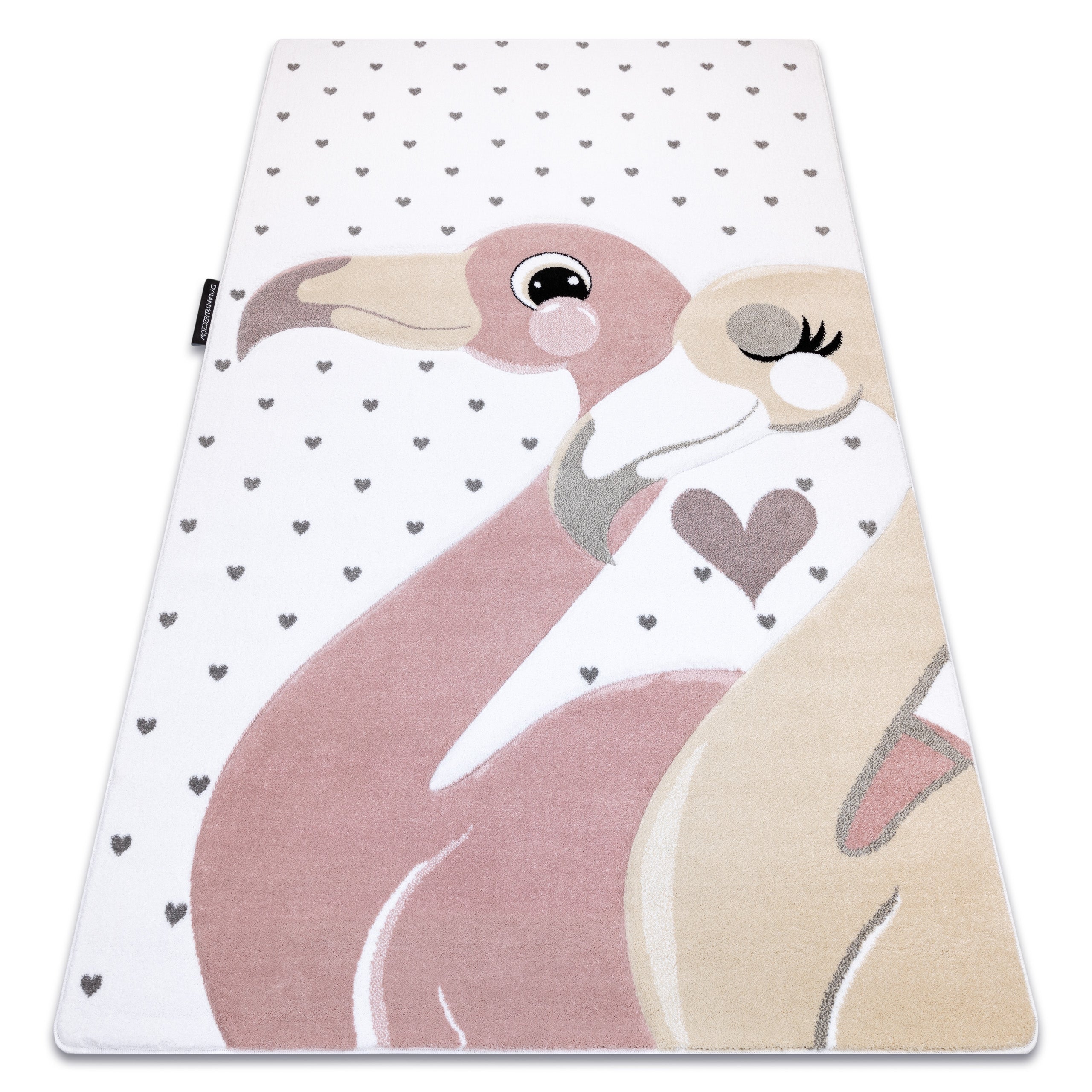 Dywan PETIT FLAMINGOS FLAMINGI SERDUSZKA krem 160x220 cm