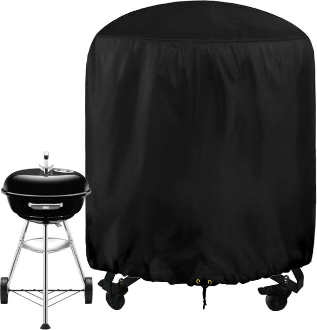 Domek do grillowania nieprzepuszczalny en tissu Oxford 210D z kordonem serrage 71*73CM - Noir