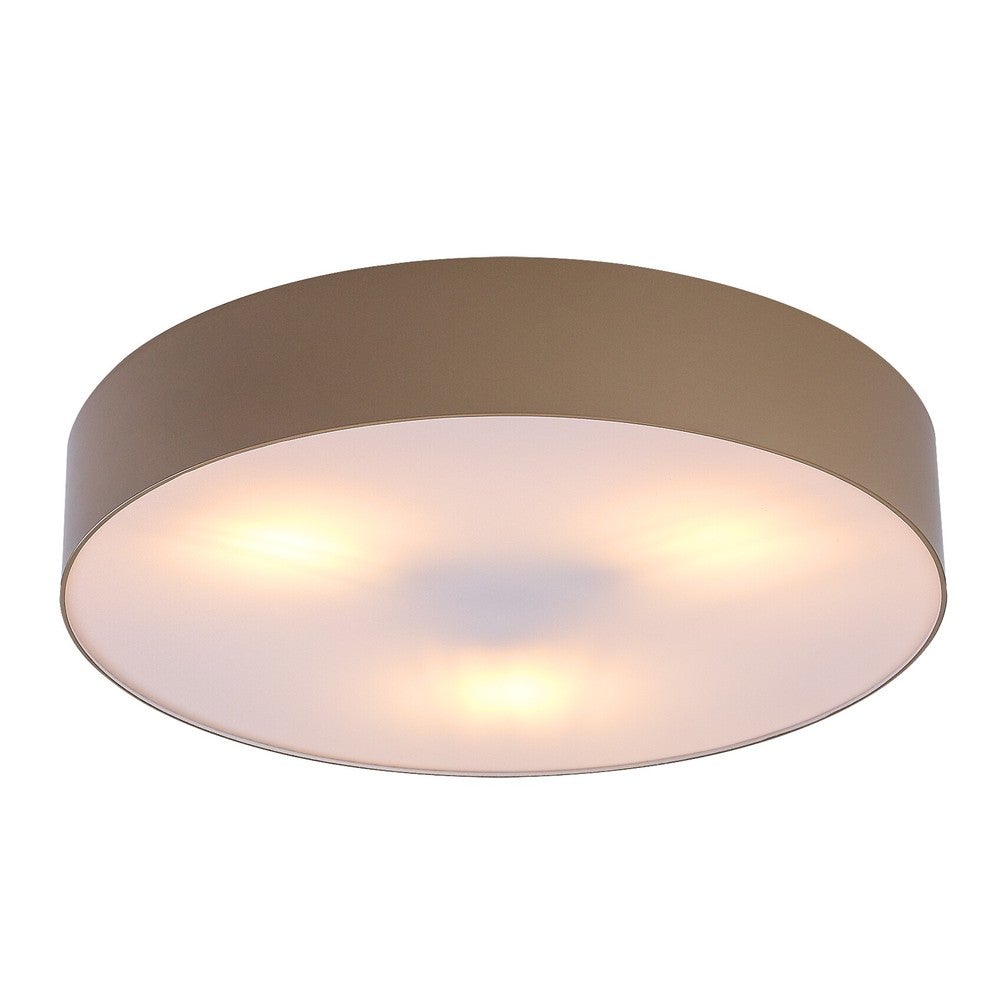 Plafon zewnętrzny E27 Walec Szary Beżowy Metal IP43 Ø390mm