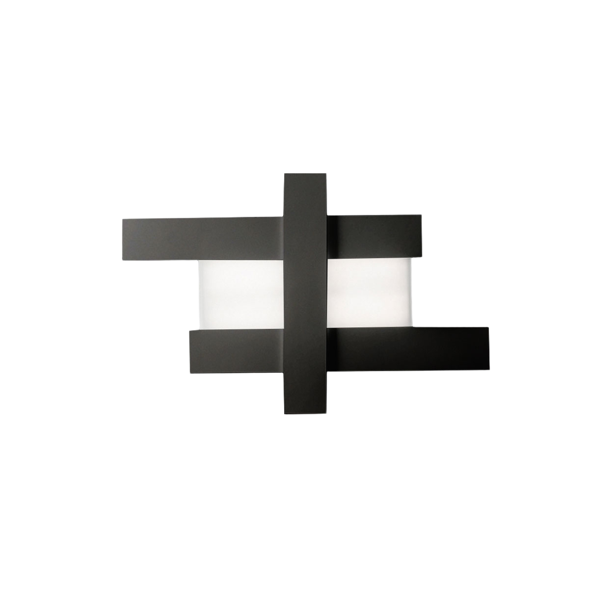 Lampa sufitowa LED DOHA P/M 40W 3750lm 3000K 120° w kolorze aluminium i satynowym wykończeniu z metakrylanu, wykończenie w kolorze czarnym - Gealuce