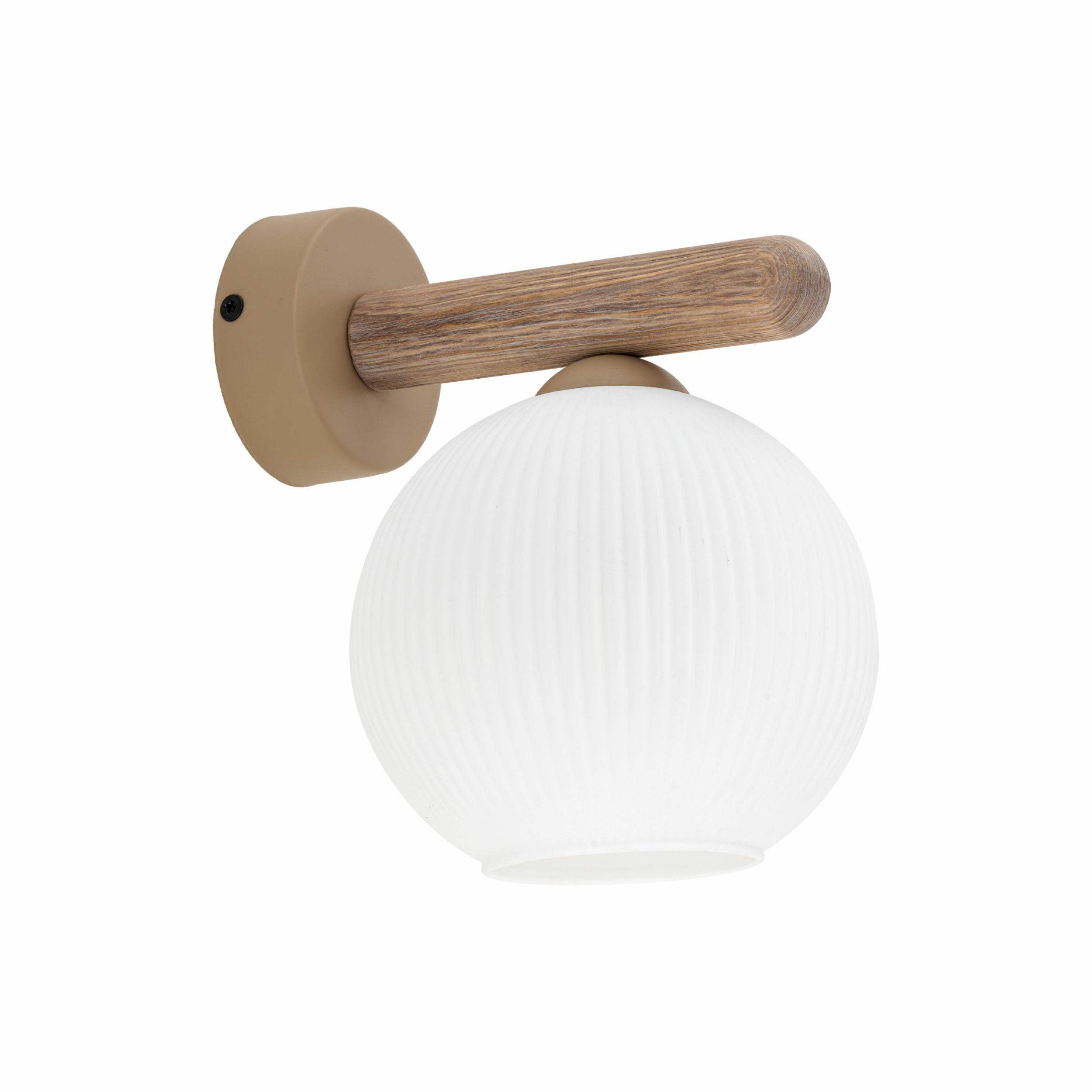 Kinkiet TK Lighting VIRLO beżowy 1xE14 biały klosz 15x20x19 cm 1 szt.