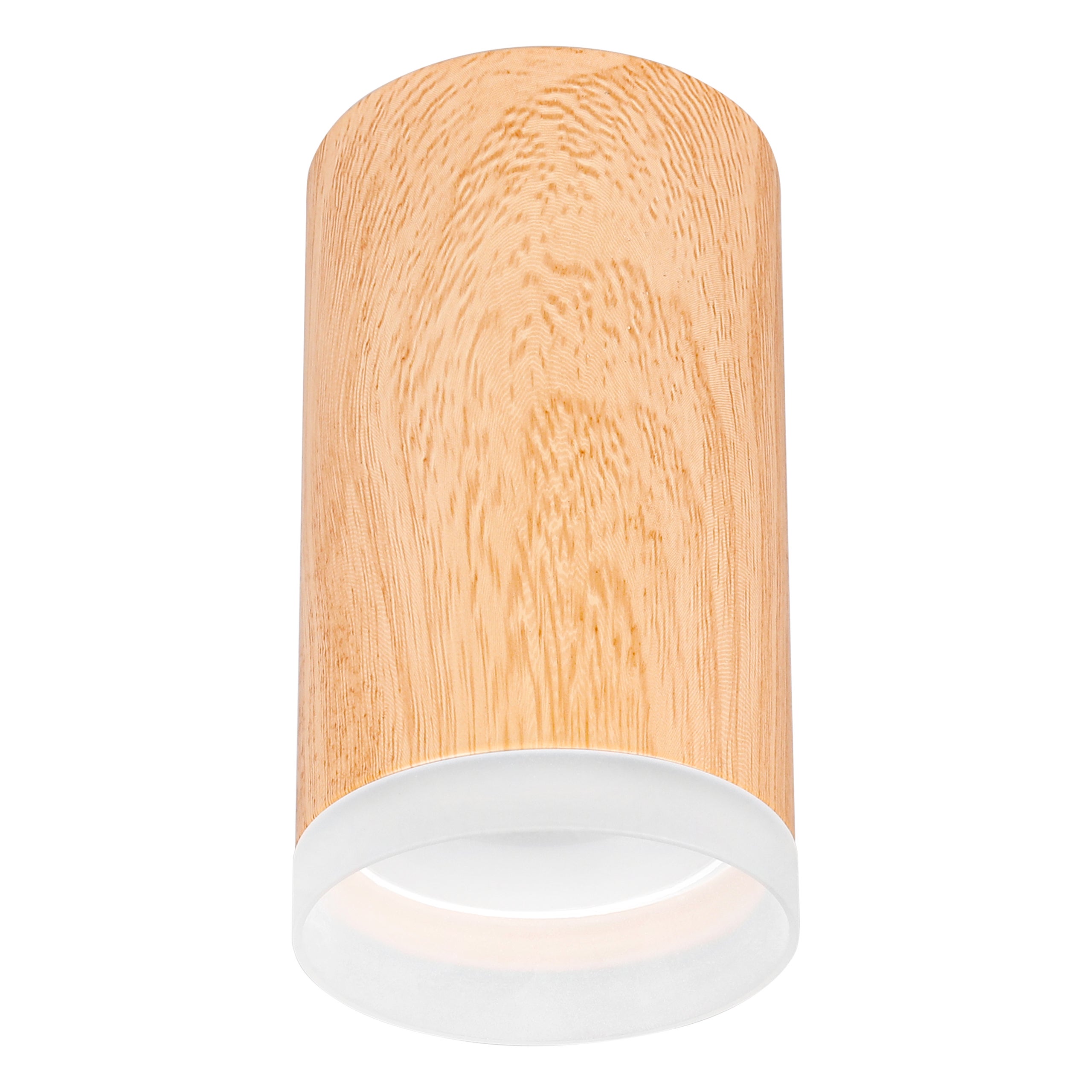 Oprawa natynkowa LED GU10 5,5x10cm okrągła drewniany kolor IP20 tuba lampa sufitowa MasterLED