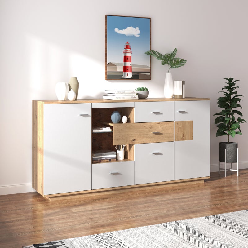 Zestaw mebli ogrodowych dla 4 osób, ocynkowana rama żelazna, regulowane nogi, 1 sofa - 2 fotele i 1 stolik kawowy, szary