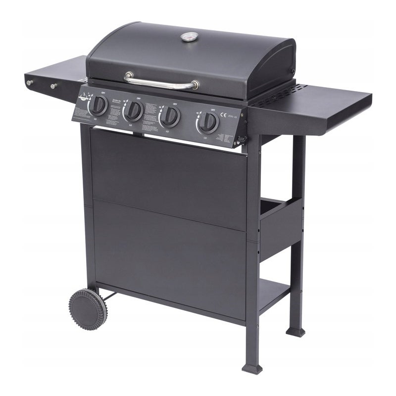 GRILL GAZOWY EL FUEGO SAN JOSE 4 PALNIKI ŻELIWNY RUSZT + REDUKTOR !
