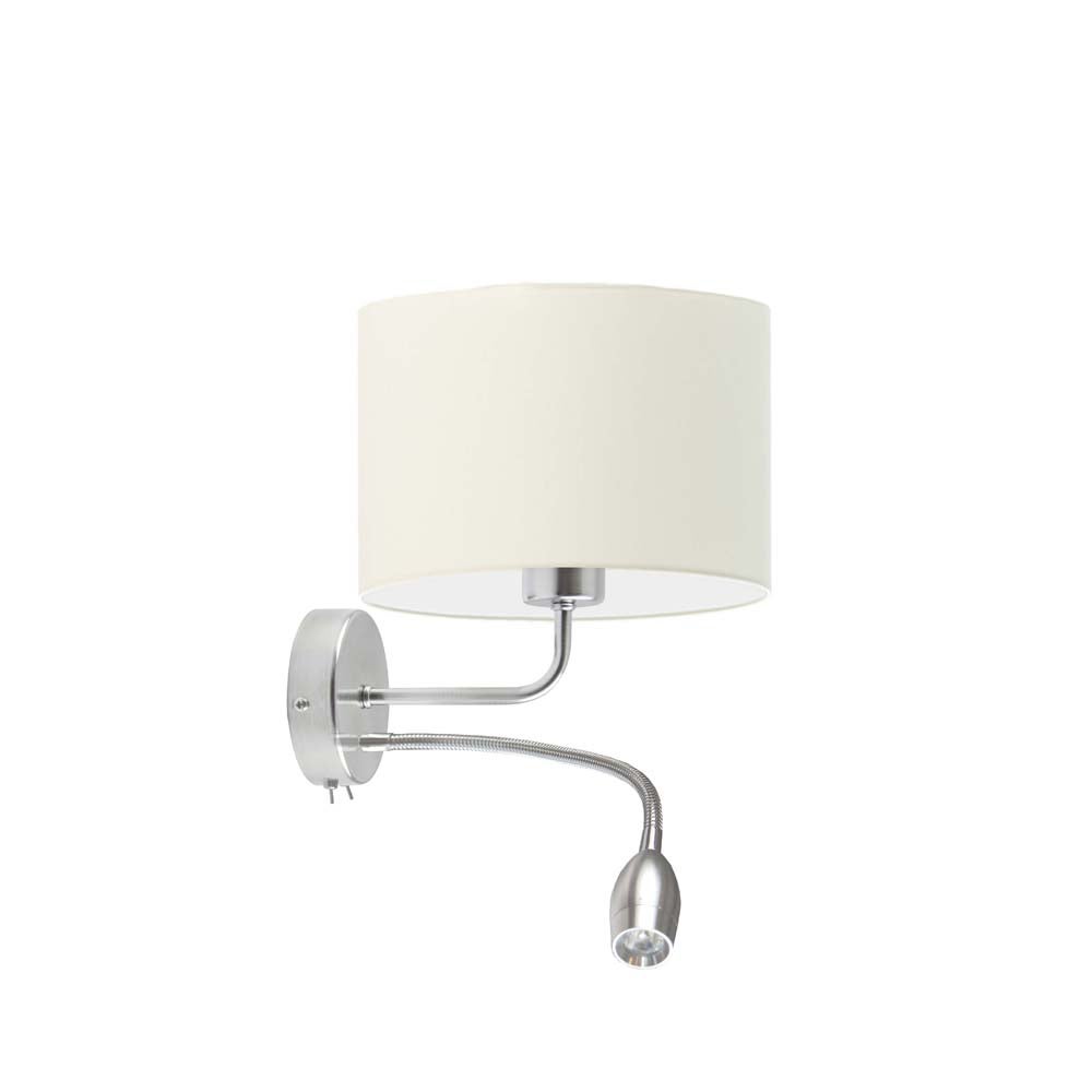 Kinkiet LED lampa ścienna lampa na ścianę z abażurem walec BLUES