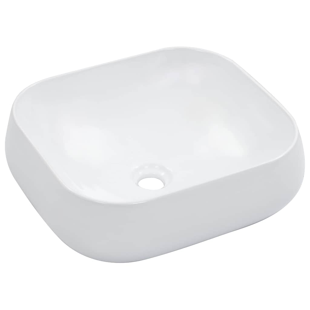 Umywalka Nablatowa Ceramiczna Biała do Łazienki