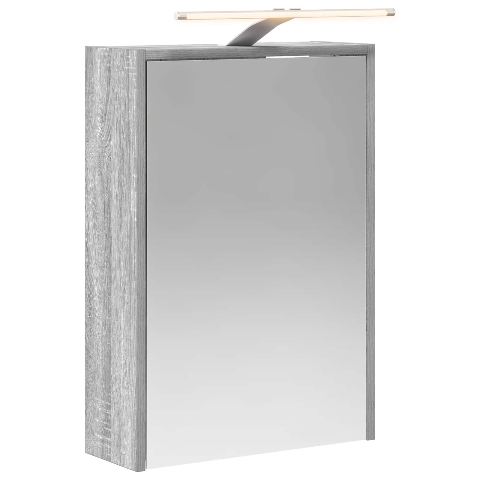 Szafka z lustrem do łazienki Szary Sonoma 43 x 16 x 62.5 cm