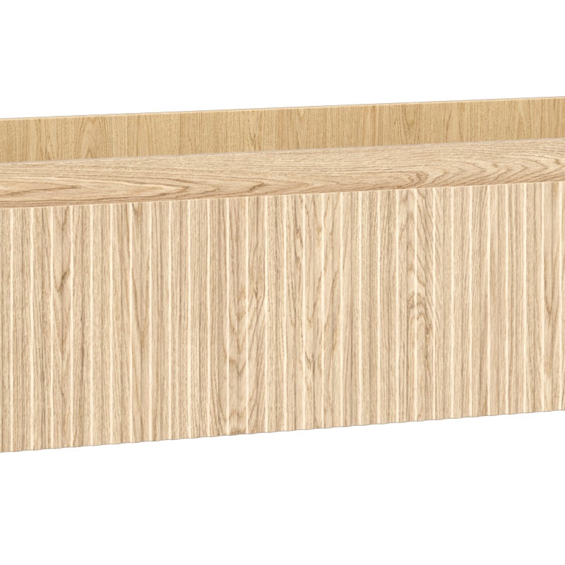 Mexen Rivel szafka łazienkowa podumywalkowa 140 cm, 1 szuflada, ryflowana , dąb - 91A20-14023-1-BF81