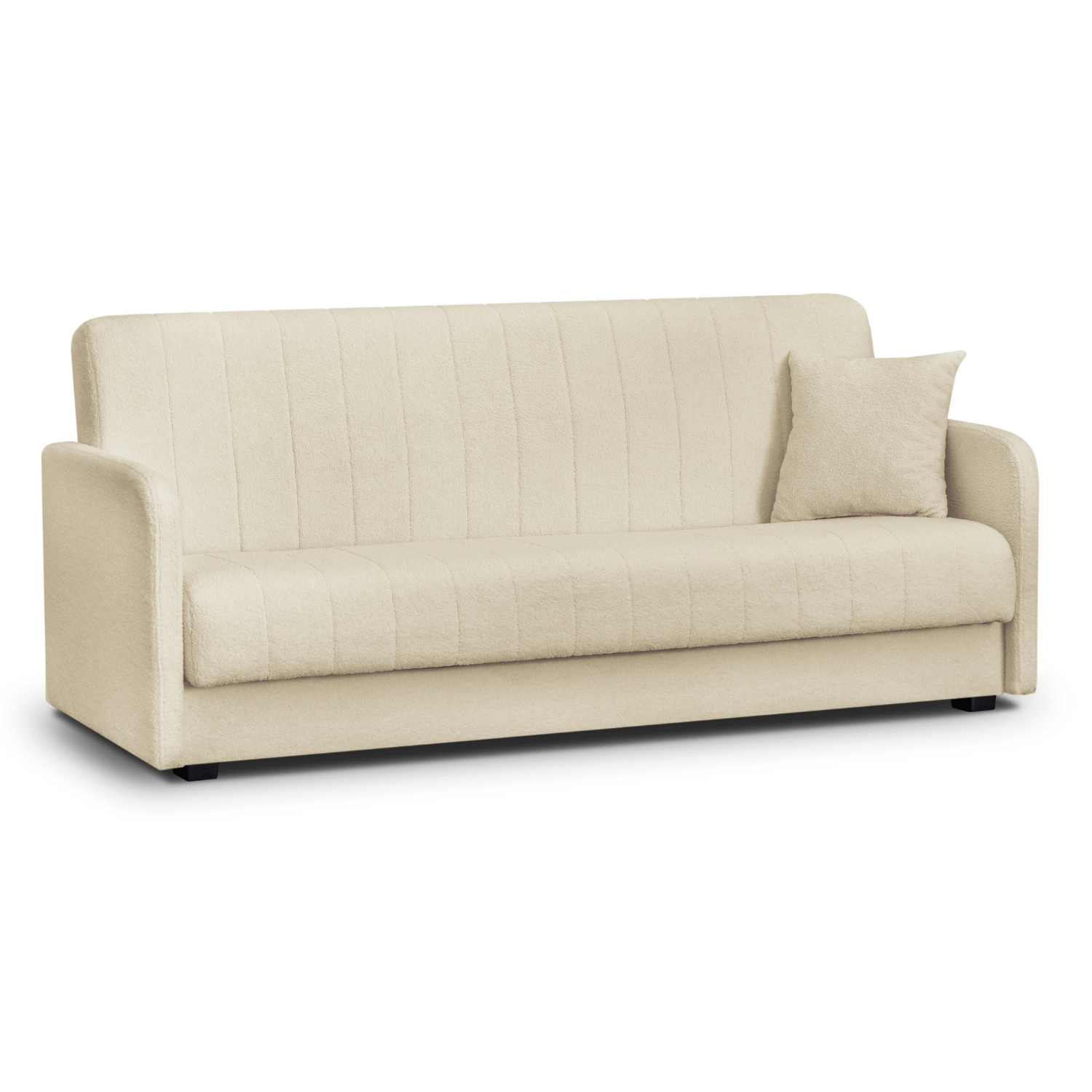 Wersalka Rozkładana Sofa Kanapa z Funkcją Spania Dwuosobowa Beżowa PORTO