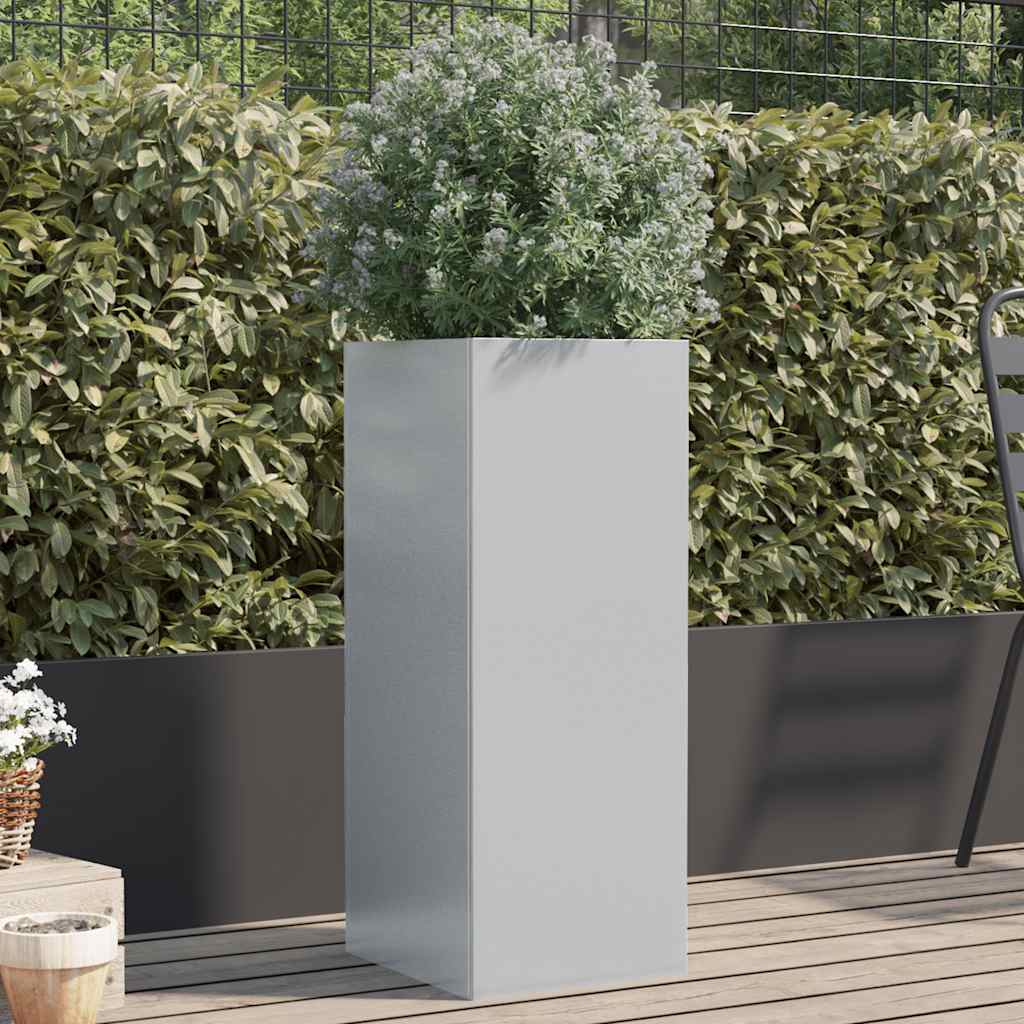 Donica, srebrna, 32x29x75 cm, stal galwanizowana vidaXL