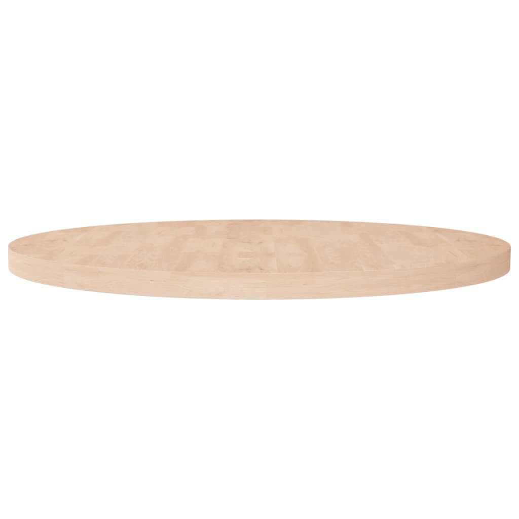 vidaXL Okrągły blat do stolika, Ø90x4 cm, surowe drewno dębowe