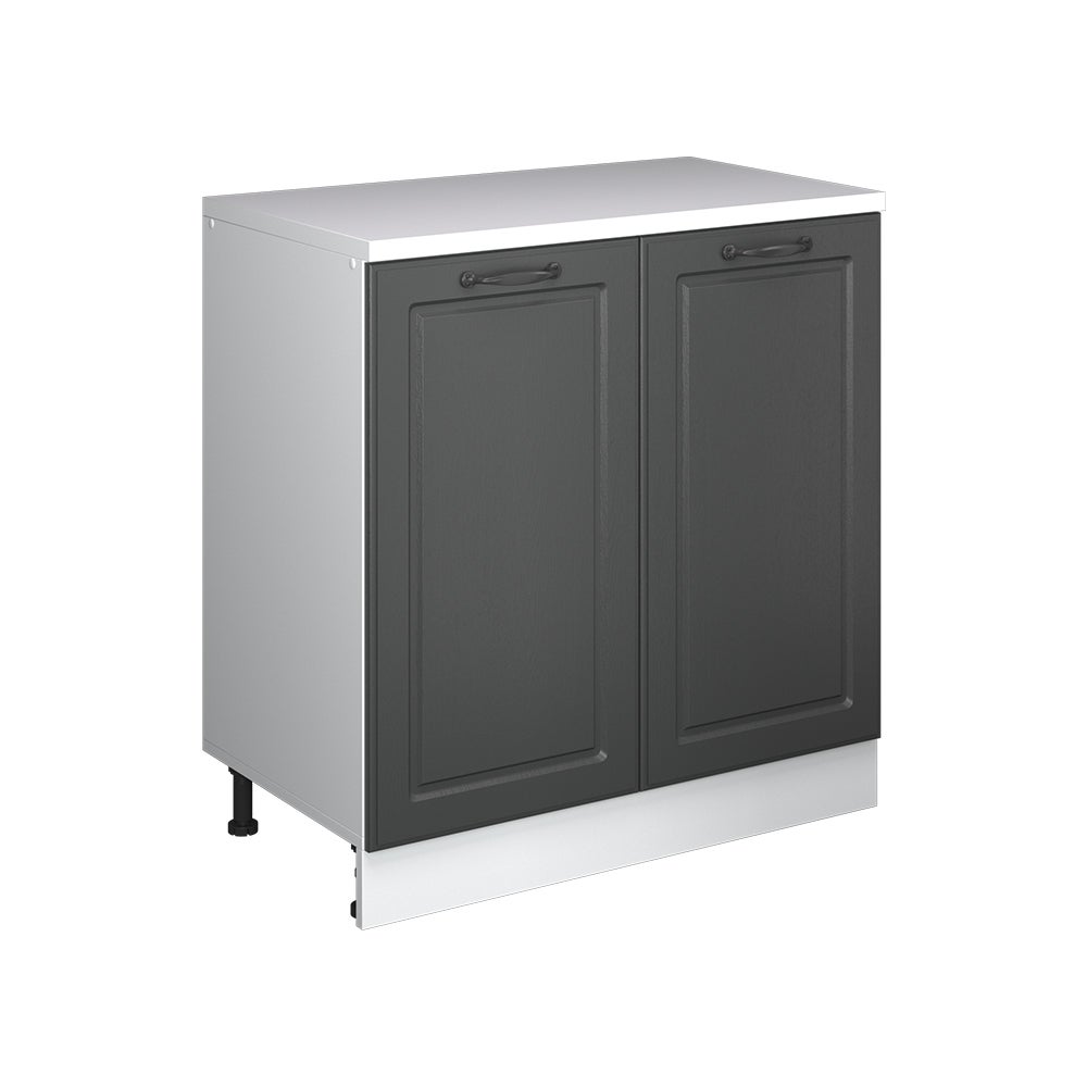 Vicco Szafka rozszerzająca Rion, Antracyt wiejski/Biały, 80 x 46 cm bez skosu z 2 drzwiami