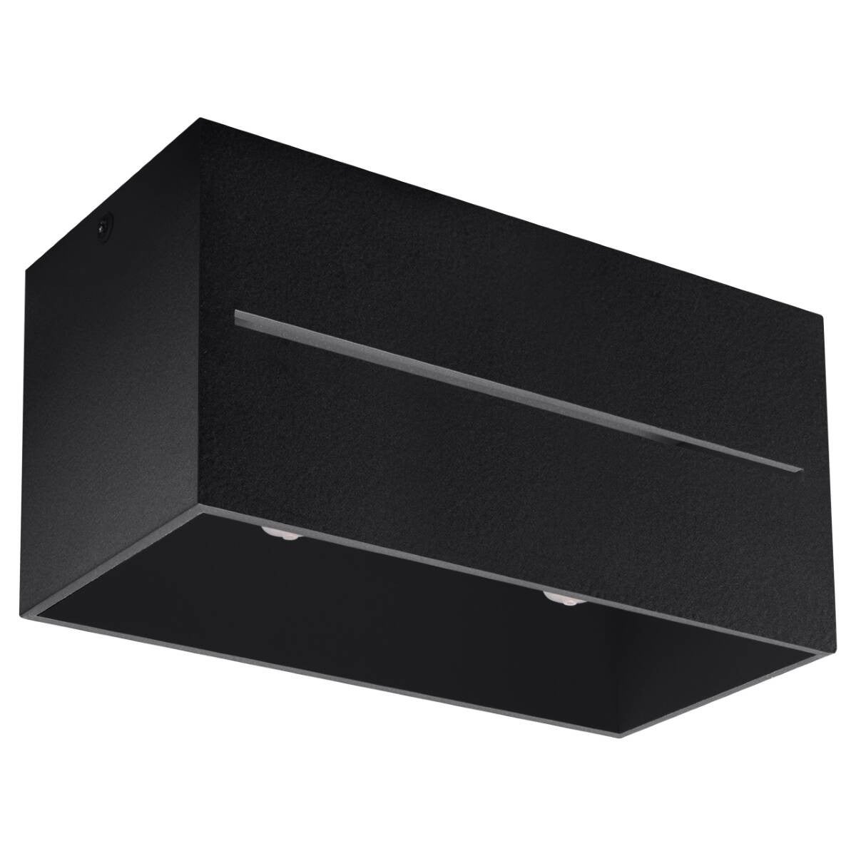Plafonnier Aluminium Noir G9 2 Lobo
