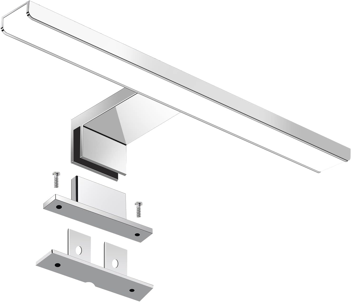 Lampa LED nad lustro łazienkowe 12W 60cm 1460lm, ciepła biel 3000K, wodoodporność IP44 (600mm)