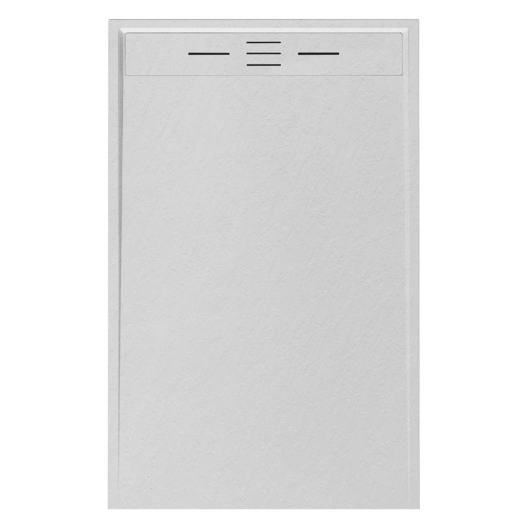 Brodzik prysznicowy z żywicy 120 x 80 Biała łupina
