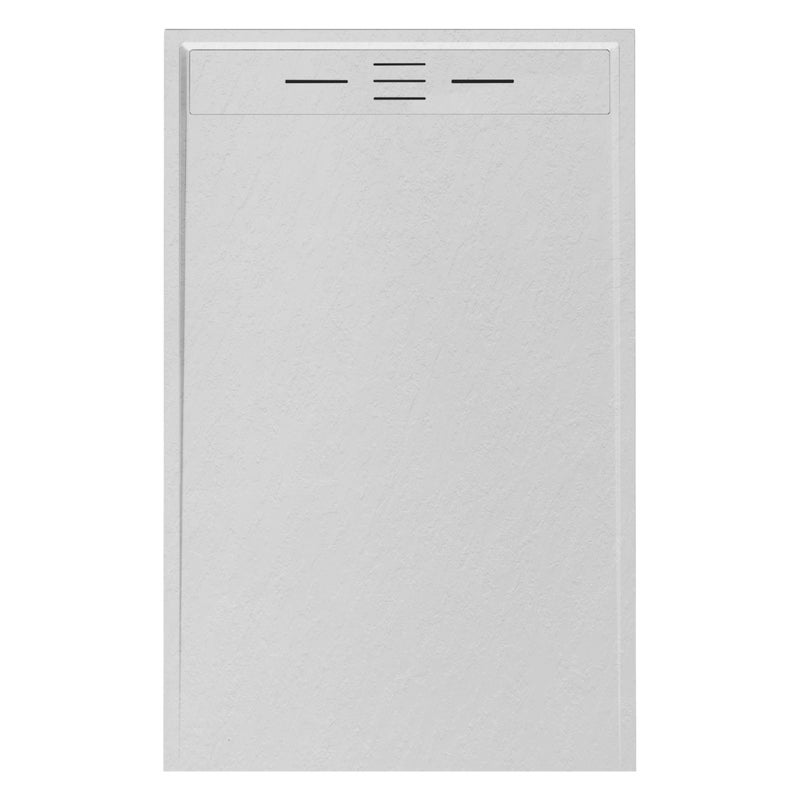 Brodzik prysznicowy z żywicy 120 x 80 Biała łupina