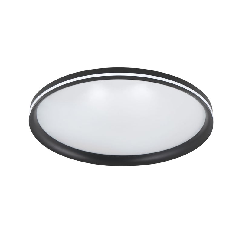 Isy - Aluminiowa lampa sufitowa LED Fabas Luce - Zintegrowana dioda LED 64W IP20 Czarna