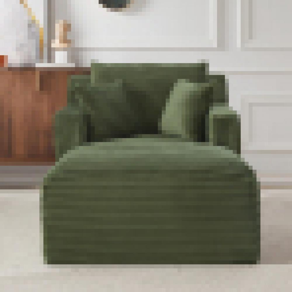 Nowoczesny leżanka z kordu, wygodna sofa rozkładana, relaksująca, nie wymaga montażu, fotel do salonu/biura/mieszkania