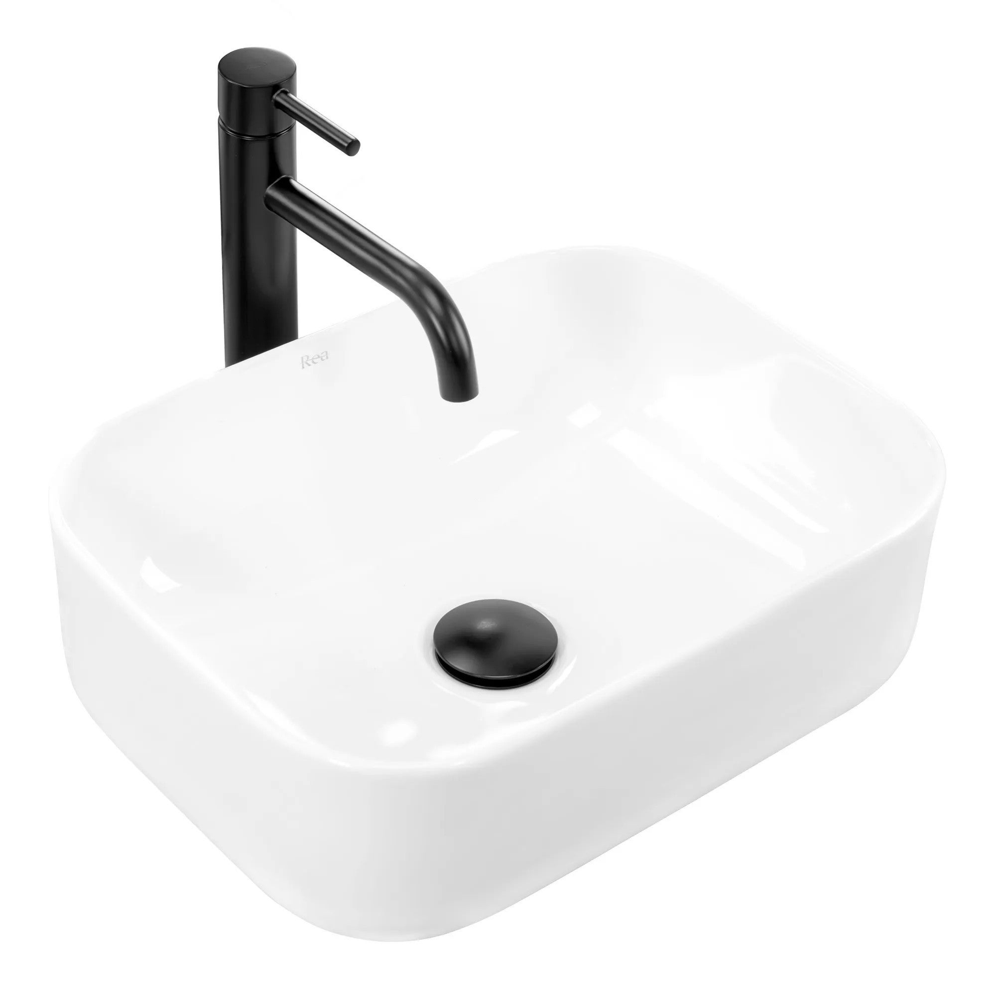 Umywalka Nablatowa Rea Demi Mini Biały 40,5 X 31