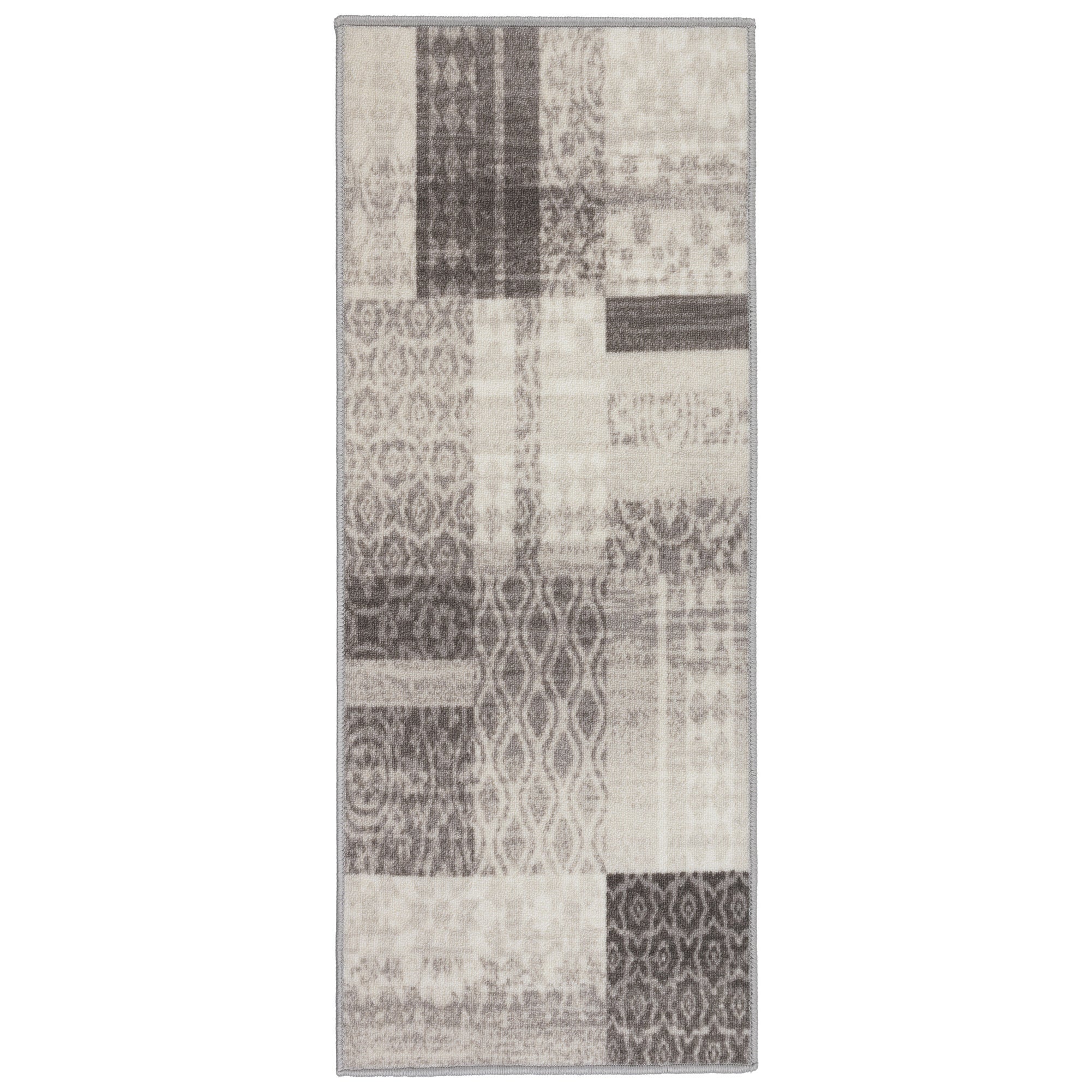 Dywan uniwersalny antypoślizgowy Vita 80x200 cm chodnik dywanowy do kuchni na korytarz do pokoju Patchwork beżowy