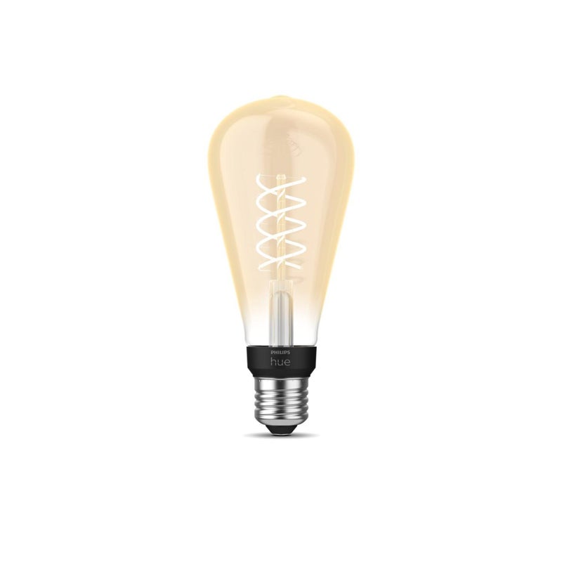 Żarówka LED E27 Edison ST72 7.2 W = 40 W 550 lm 2100K Biała Ciepła FILAMENT SMART Inteligentna Bluetooth ZigBee White Philips HUE