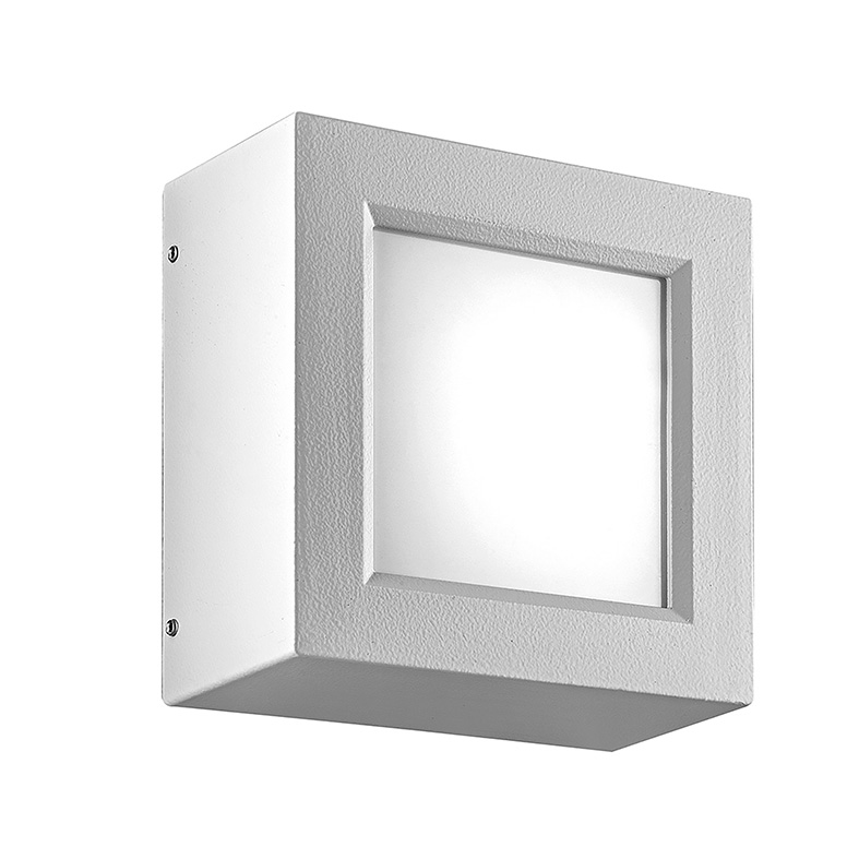 ENTER – Lampa ścienna/sufitowa LED 8,7 W, biała 4000 K, IP65 – kwadratowe oświetlenie zewnętrzne o wysokiej odporności na warunki atmosferyczne