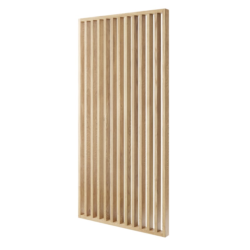 ŚCIANKA Z LAMELI - GOTOWY ZESTAW - FORNIR DĘBOWY - LAMELE3D - 107 cm - Standardowe