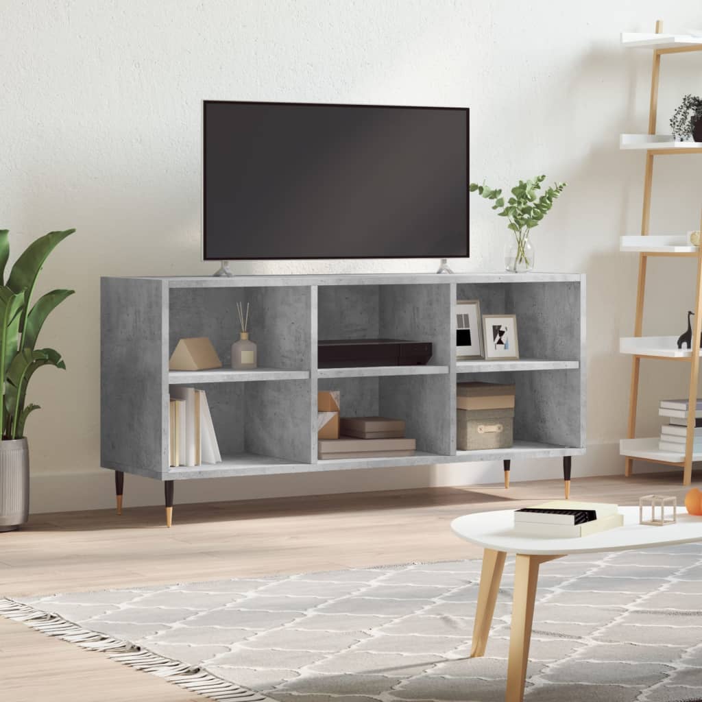 vidaXL Szafka TV, szarość betonu, 103,5x30x50 cm