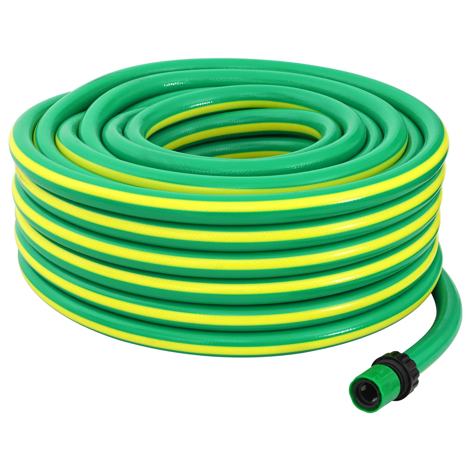 Wąż ogrodowy 5-warstwowy Zielony i Żółty 1 / 2'' 20 m PVC vidaXL