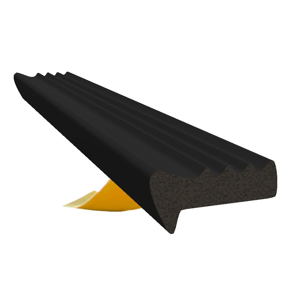 Uszczelka samoprzylepna EPDM E 13,5x6,4 mm czarna do okien i drzwi 30 m