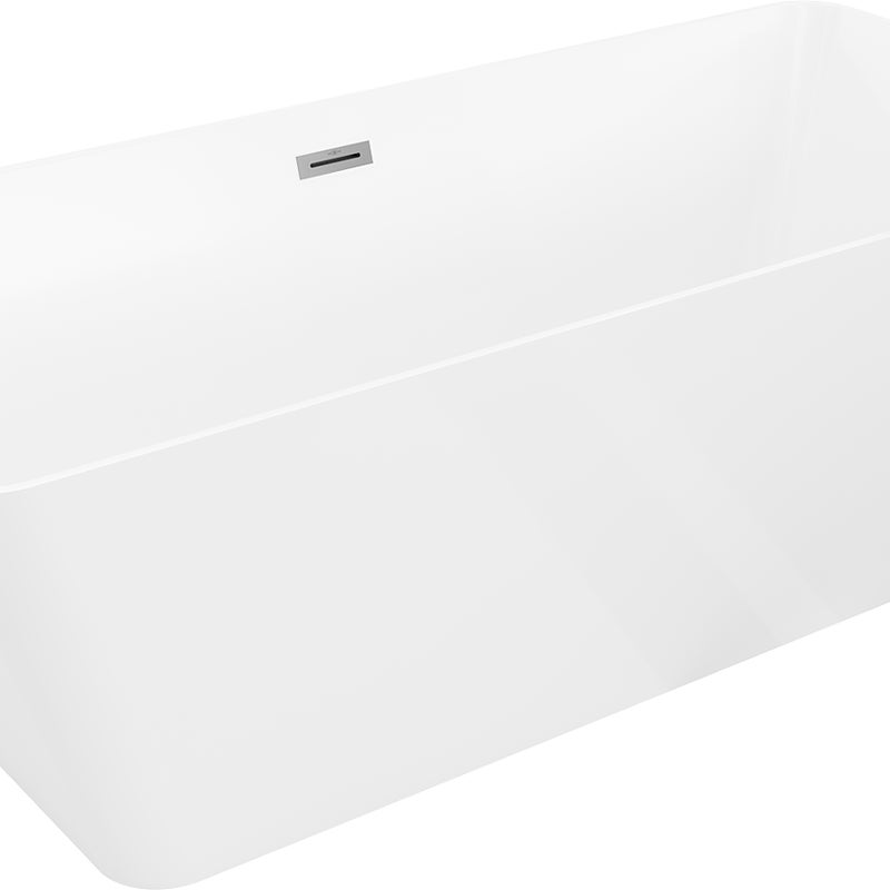 Mexen Velo Slim wanna wolnostojąca 170 x 75 cm, biała, przelew gun metal - 52811707500-95