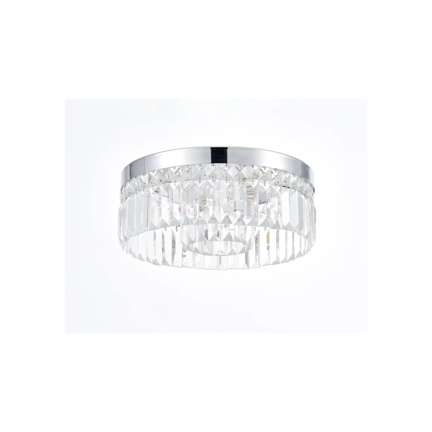 Lampa sufitowa Sybil przezroczysto-chromowana 6xG9x28W kryształowa glamour wym: 14 x 35 x 35 cm szkło Rabalux
