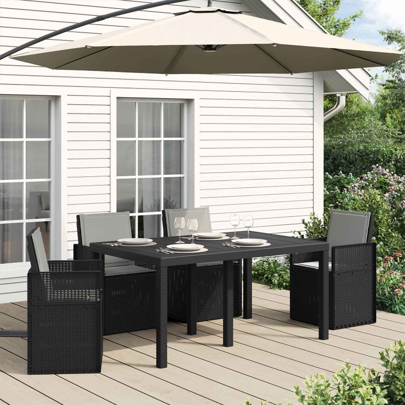 Poduszki na Siedzisko i Oparcie 4 pcs jasnoszary 47 x 45 x 2 cm vidaXL