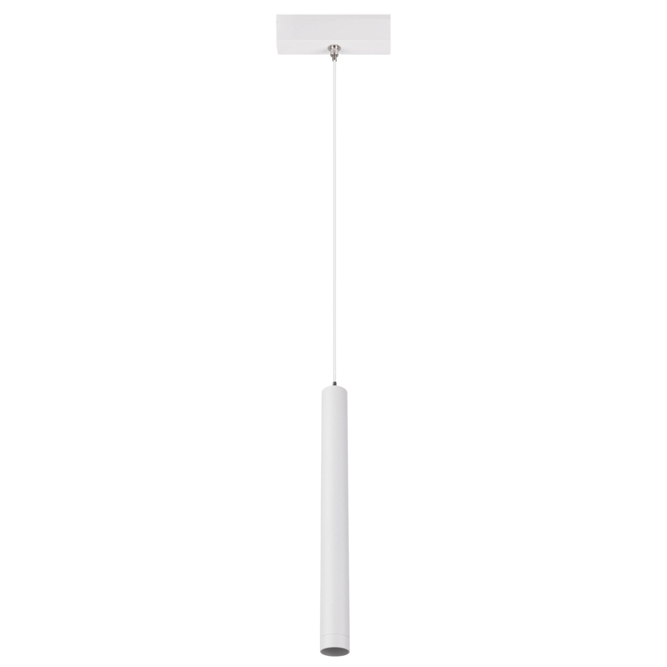 Lampa szynowa wisząca LED Biała punktowa oprawa tuba, Oświetlenie magnetyczne, światło NEUTRALNE 4000K - LEDHOFF