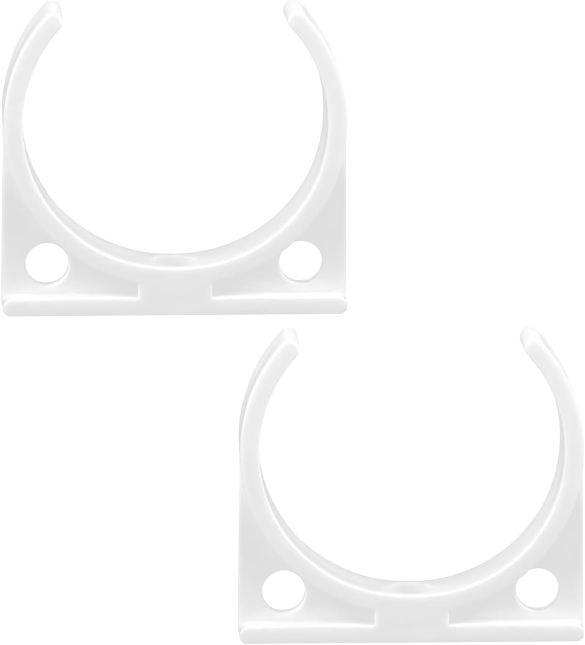2 sztuki plastikowych zacisków do rur, zaciski do filtrów wody 57x65 mm, proste zaciski do filtrów do lodówek
