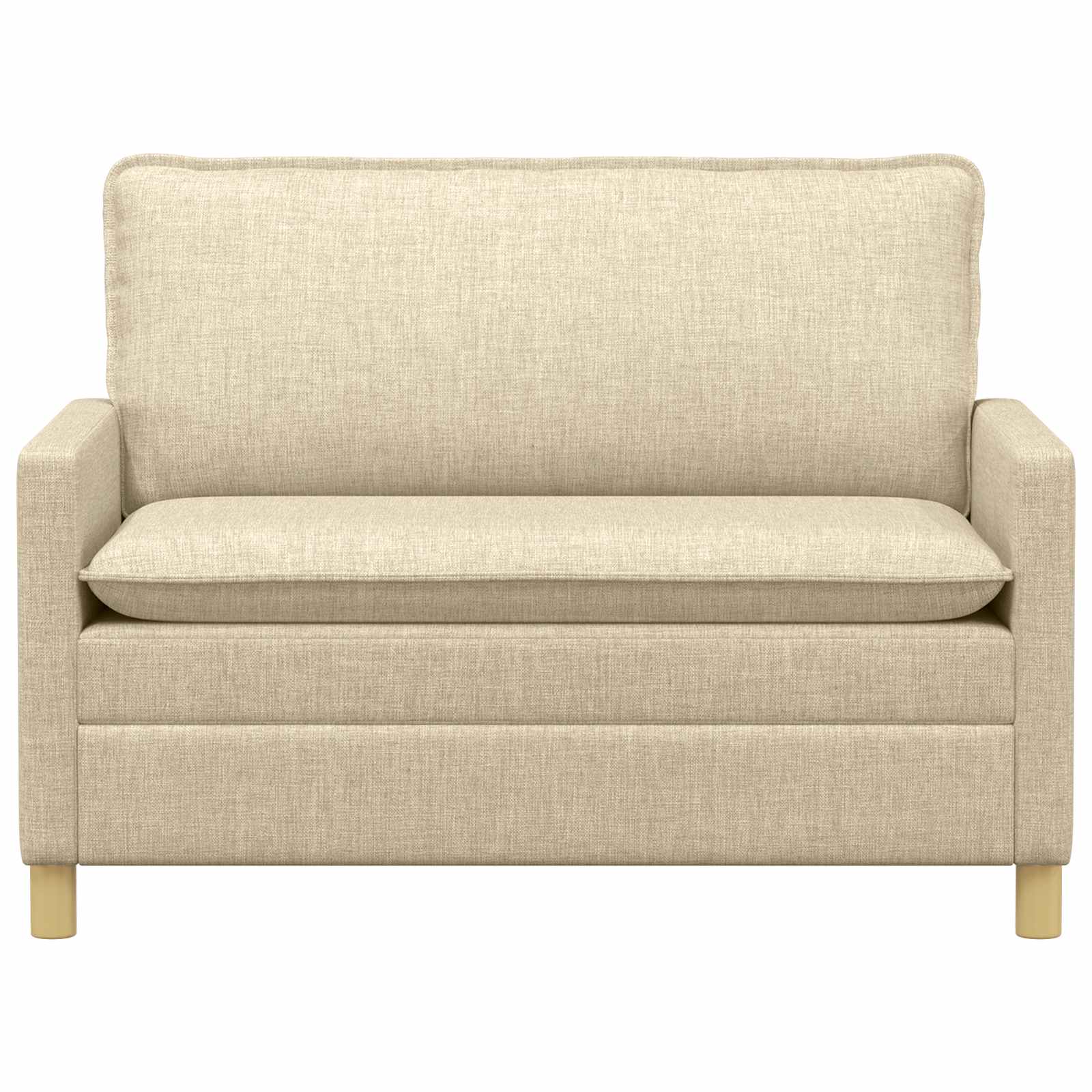 Sofa kremowy 126 x 81 x 87,5 cm tkanina