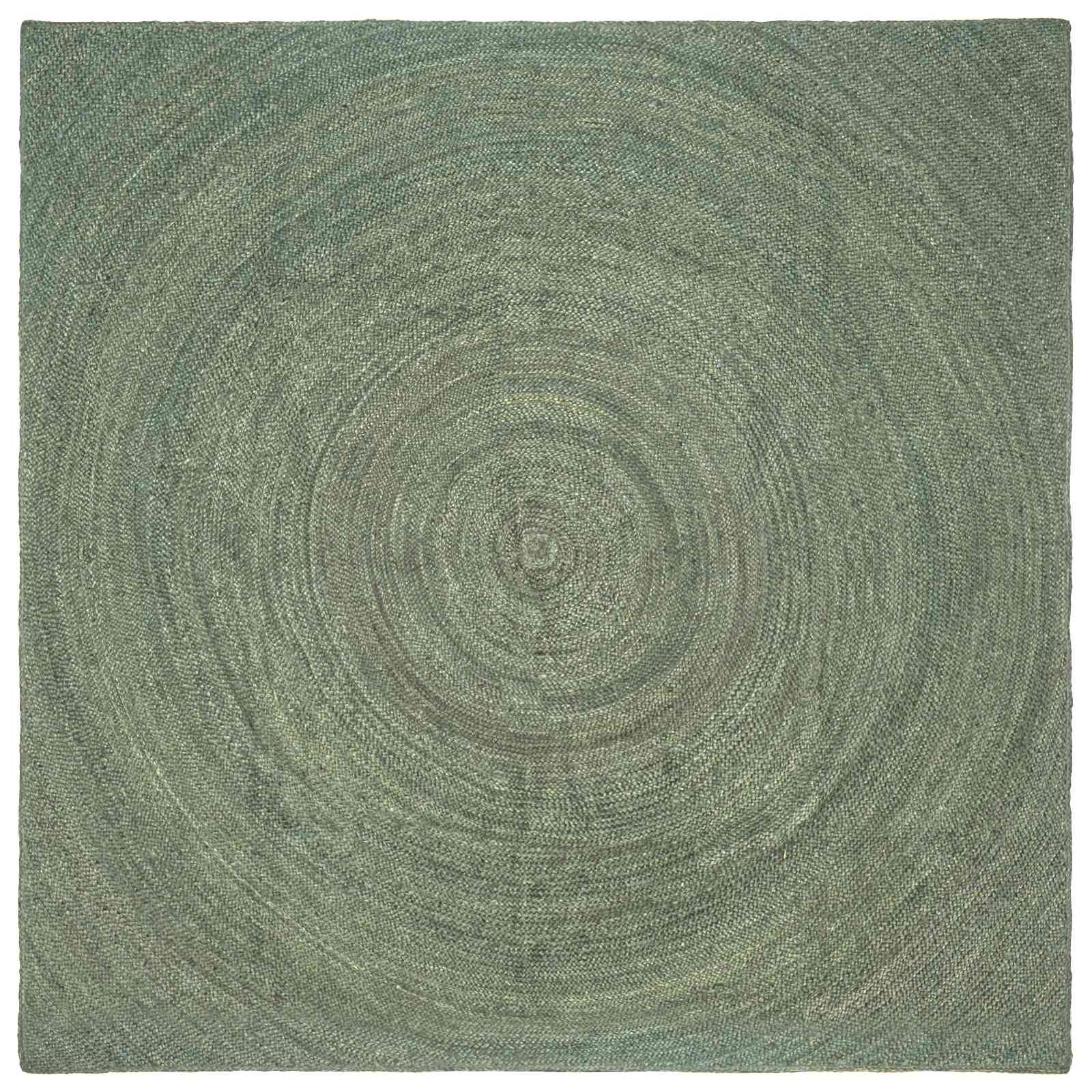 Dywany pokojowe Oliwkowy zielony 240 x 240 cm Juta vidaXL
