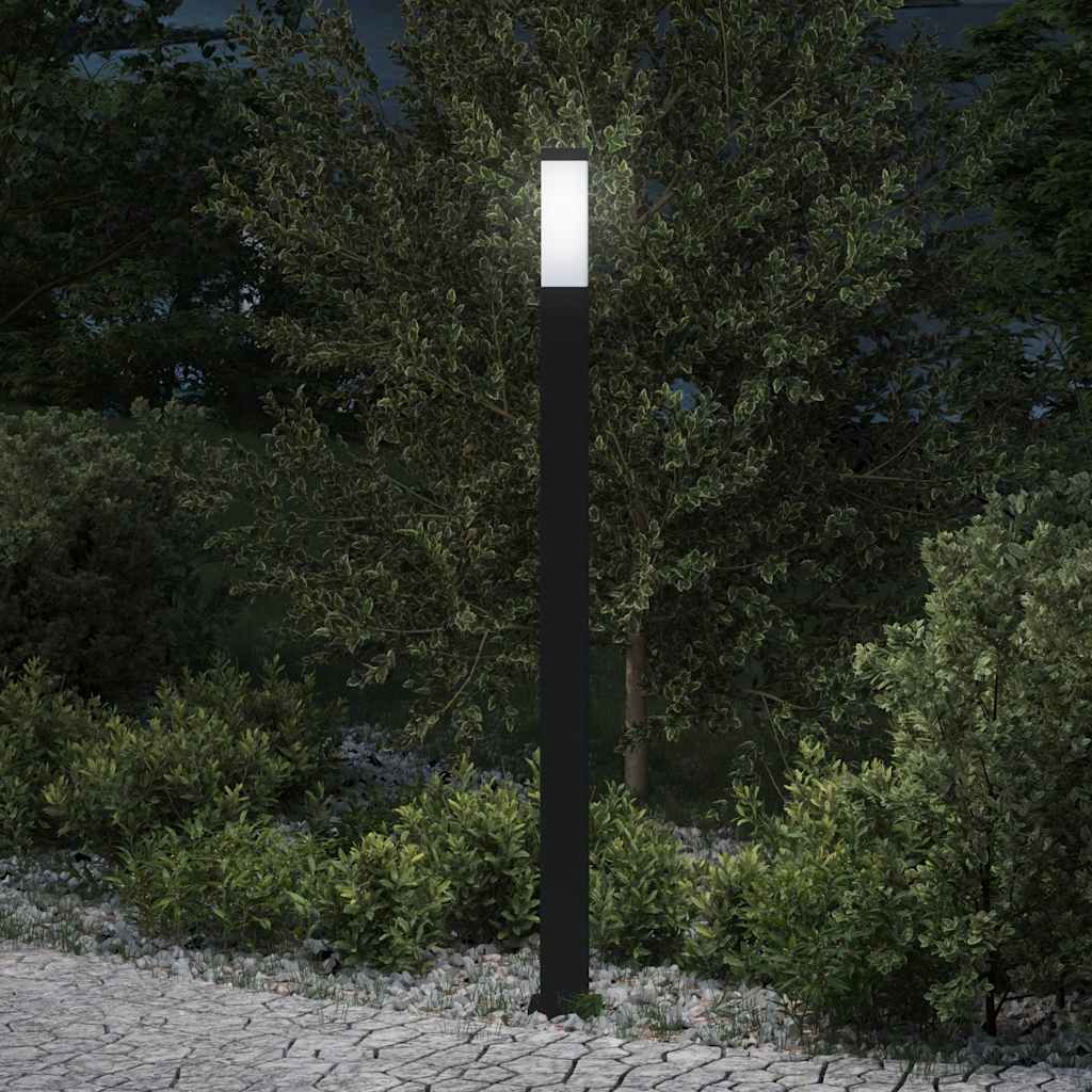 Słupek oświetleniowy 110 cm Czarny IP44 vidaXL