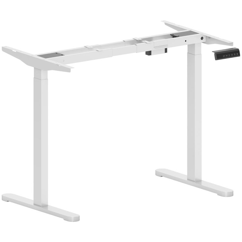 Biurko 83 x 45 x 118 cm, wodoodporna konstrukcja odporna na promieniowanie UV, z oświetleniem LED, biały, stal