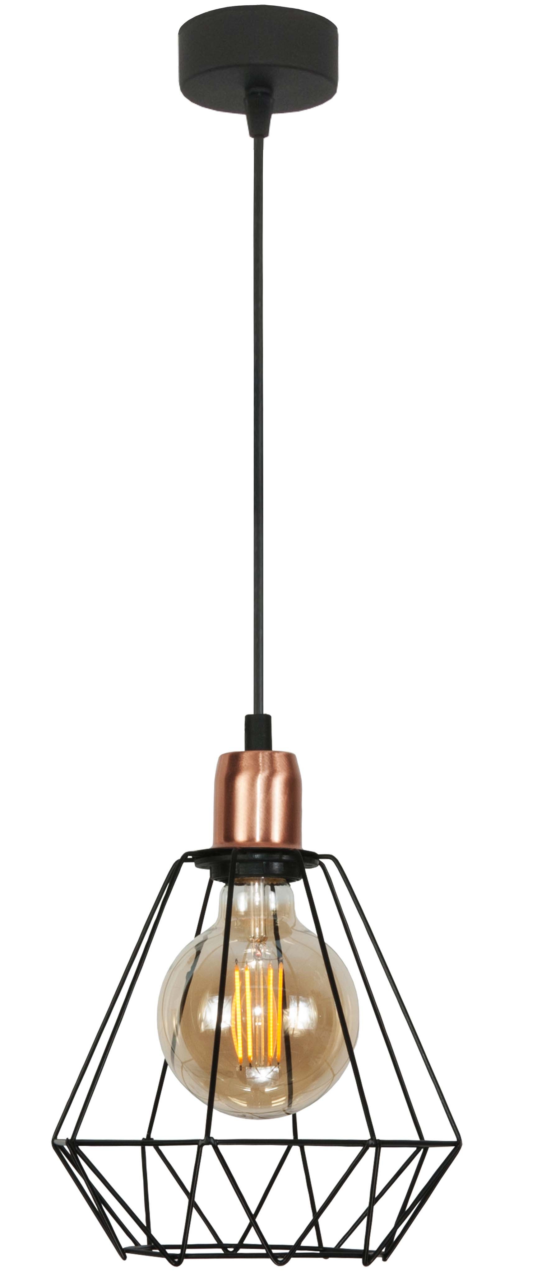 Lampa wisząca pojedyncza do kuchni TARIS E27 industrialna loft Edylit