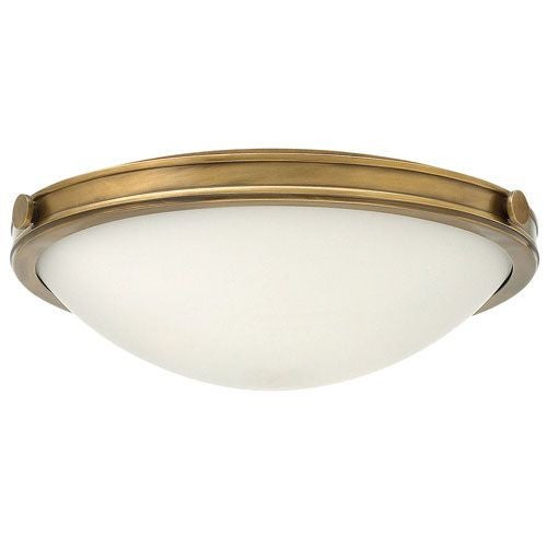 Plafonnier Collier, laiton et verre, moyen