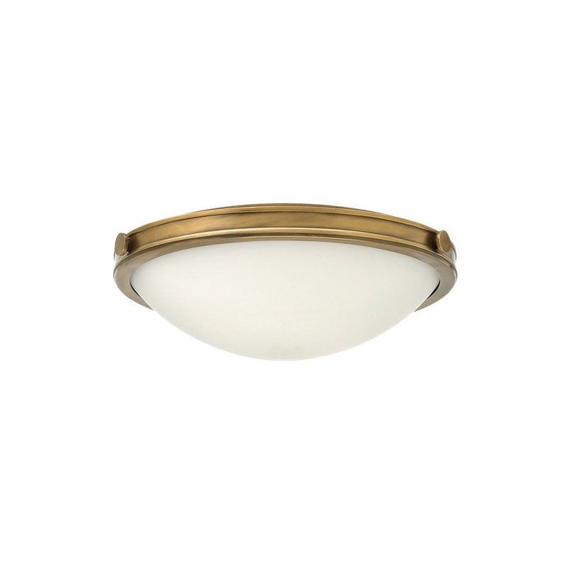 Plafonnier Collier, laiton et verre, moyen